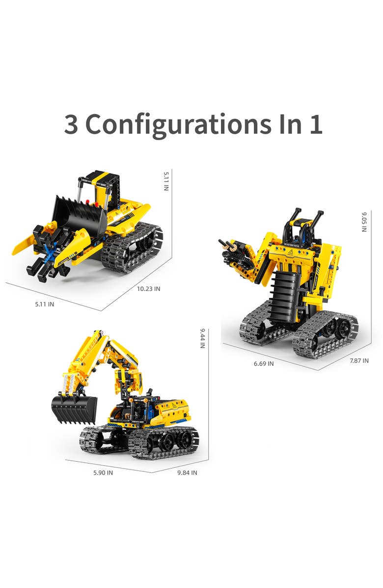 iM.Master STEM Academy Mechanical Master R/C 3In1 Excavator & Robot, Alternate, color, 