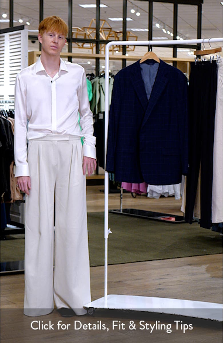 Explorer Collection Windowpane Check Water Repellent Wool Sport Coat, sales video thumbnail