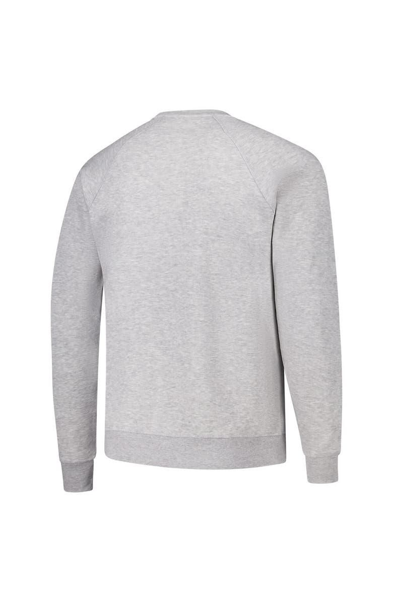 LEAGUE COLLEGIATE WEAR Men's League Collegiate Wear Heather Gray Michigan Wolverines Tall Arch Essential 2.0 Pullover Sweatshirt, Alternate, color, Heather Gray