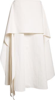 EENK Layered Cotton & Nylon Skirt