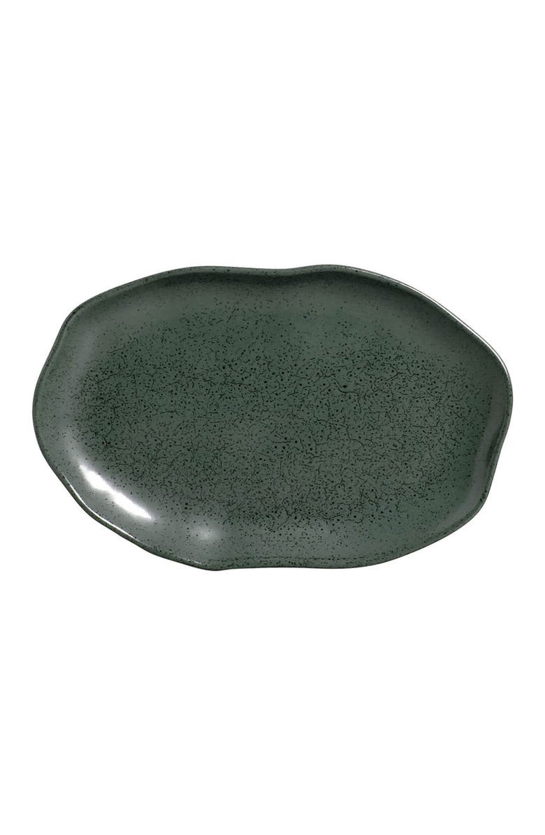 Porto Brasil Shallow Bio Oval Platter Medium Set of 4, Main, color, Greenery