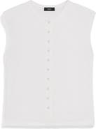 Theory Organic Cotton Button-Up Vest