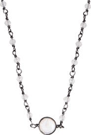 ADORNIA FINE Labradorite Rosary Necklace