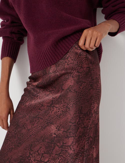 Hush Simone Slinky Skirt In Burgundy