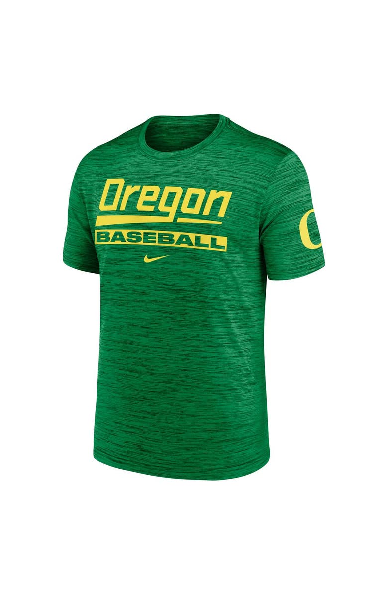 Nike Men's Nike Green Oregon Ducks Velocity Baseball Wordmark Stack Performance T-Shirt, Alternate, color, Green