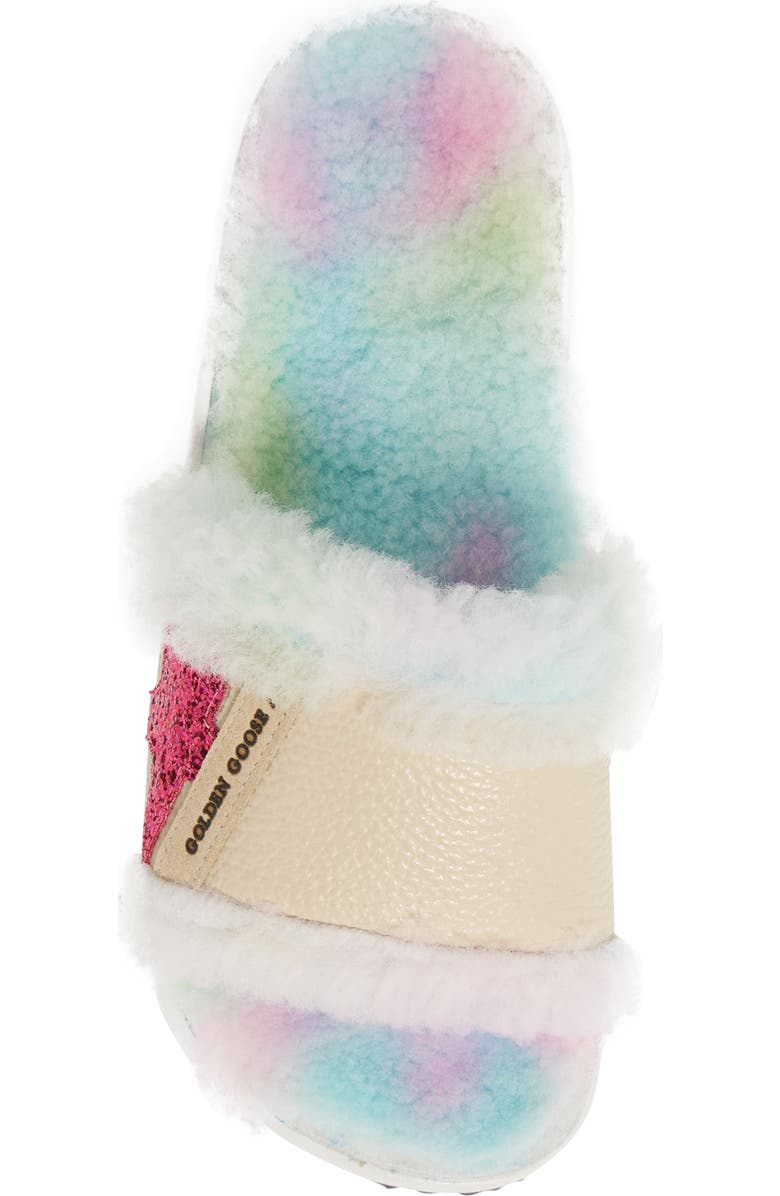 Golden Goose Poolstar Genuine Shearling Slide Sandal, Alternate, color,