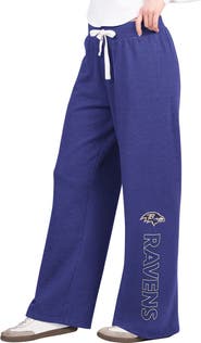 G-III 4HER BY CARL BANKS Women's G-III 4Her by Carl Banks Purple Baltimore Ravens Field Wide Leg Sweatpants