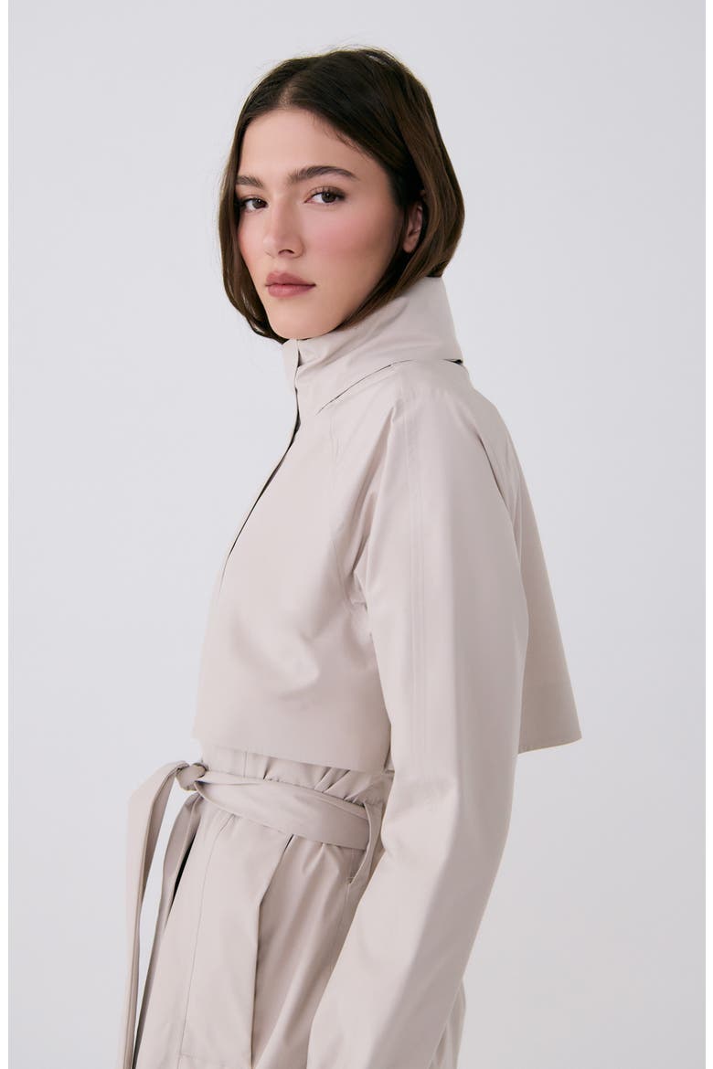 Alizé Rain Trench Coat, Alternate, color, ABALONE