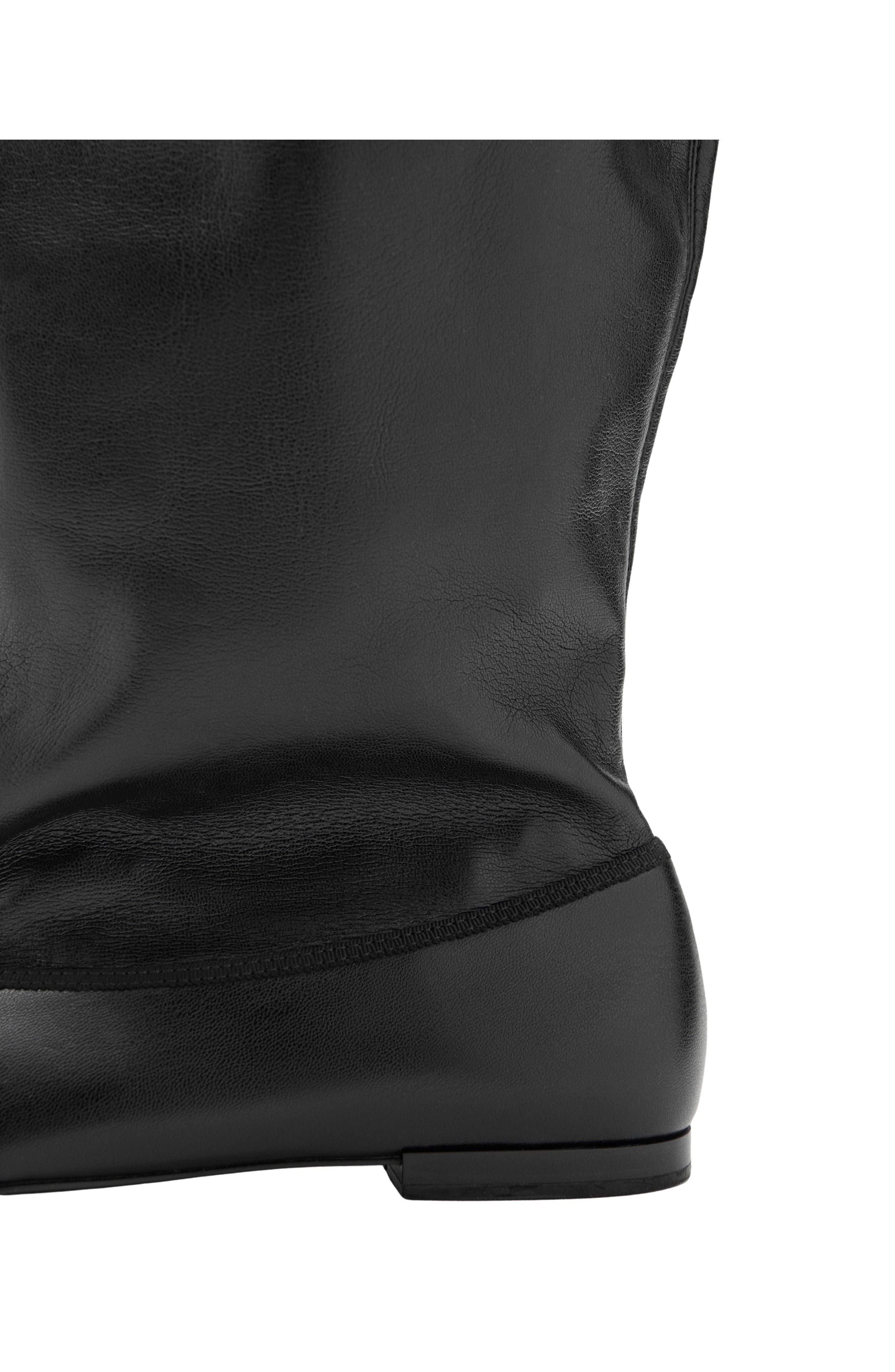 MANGO Wide Leg Boot, Alternate, color, Black