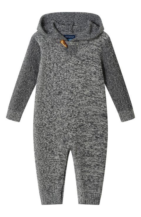 Hooded Cotton Sweater Romper
