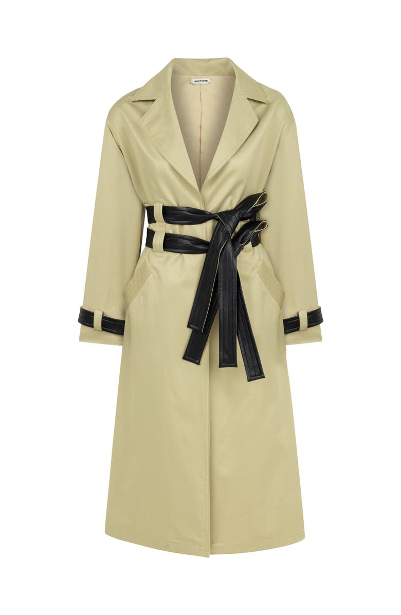 Nocturne Double Sided Belted Trench Coat, Alternate, color, 