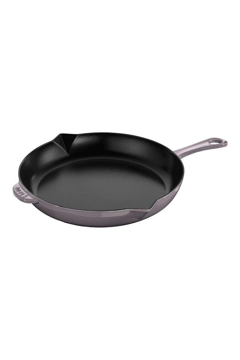 12-Inch Enameled Cast Iron Fry Pan, Main, color, GRAPHITE
