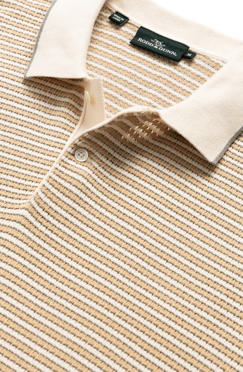 Rodd & Gunn Oyster Island Texture Polo, Alternate, color, Acorn