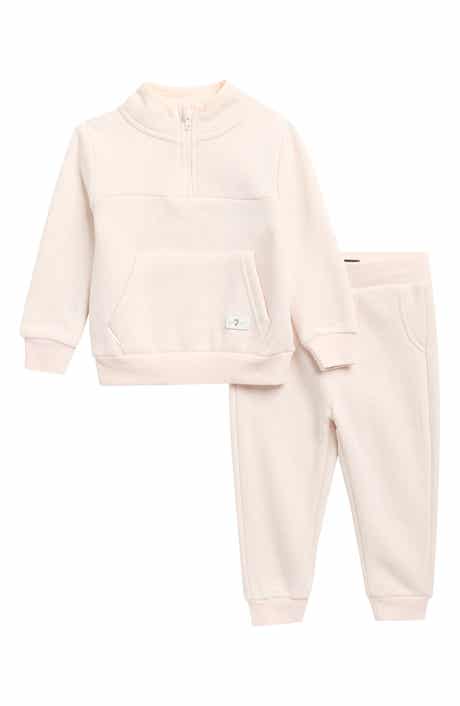 Quarter-Zip Fleece Sweatshirt & Joggers Set