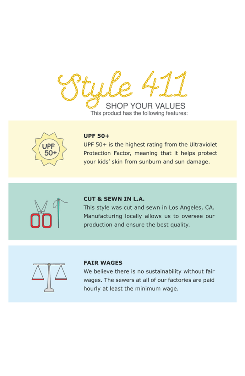 CITY THREADS Boys UPF 50+ Soft Stretch Club Above The Knee Swim Trunks, Alternate, color, Black