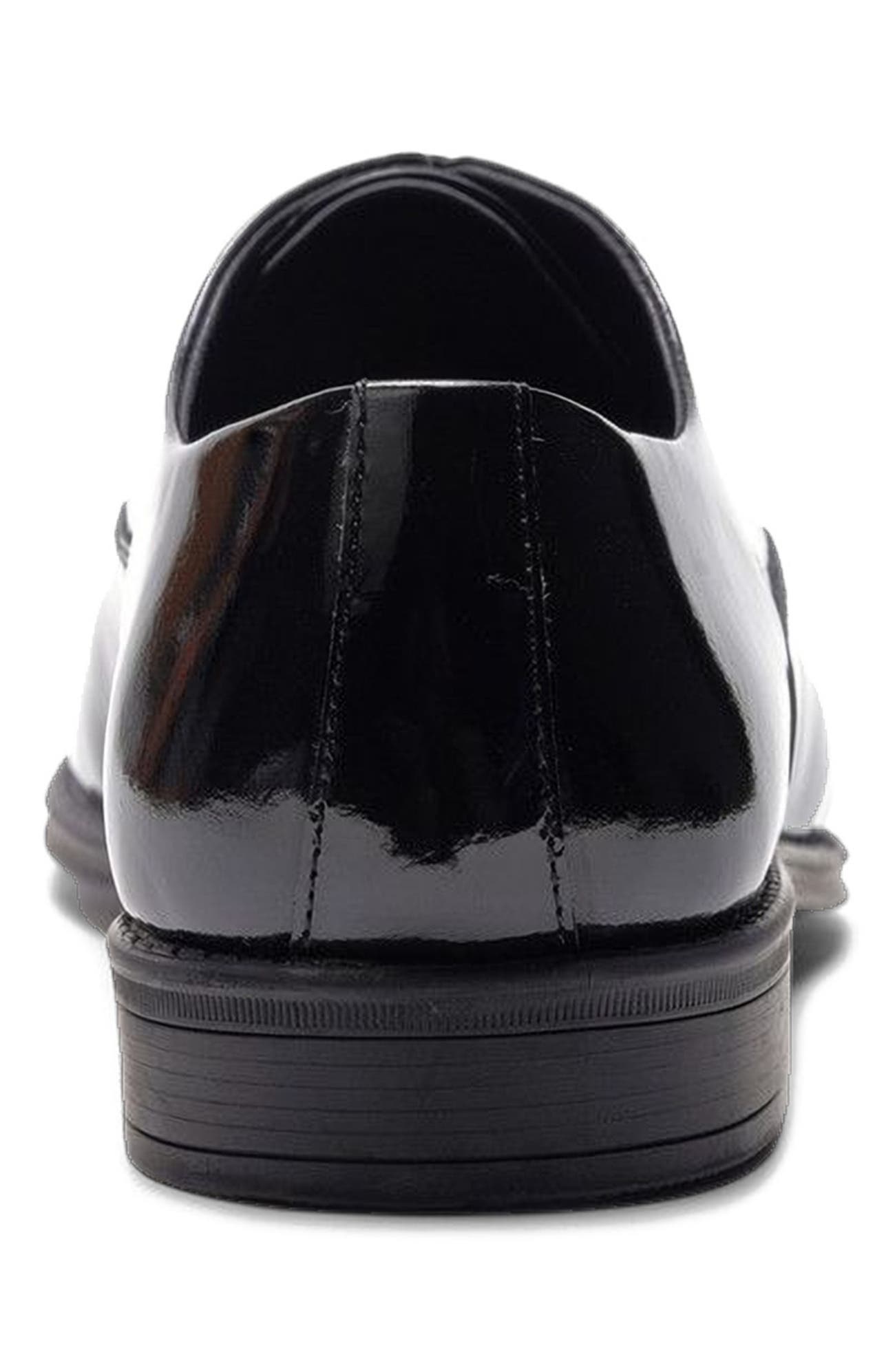 A. Veer Nero Cap-toe Oxford, Alternate, color, Black Leather