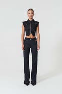 Jendue Davidson Cross Neck Vest