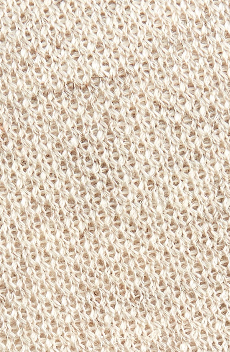 Thom Sweeney Linen Knit Tie, Alternate, color, Beige