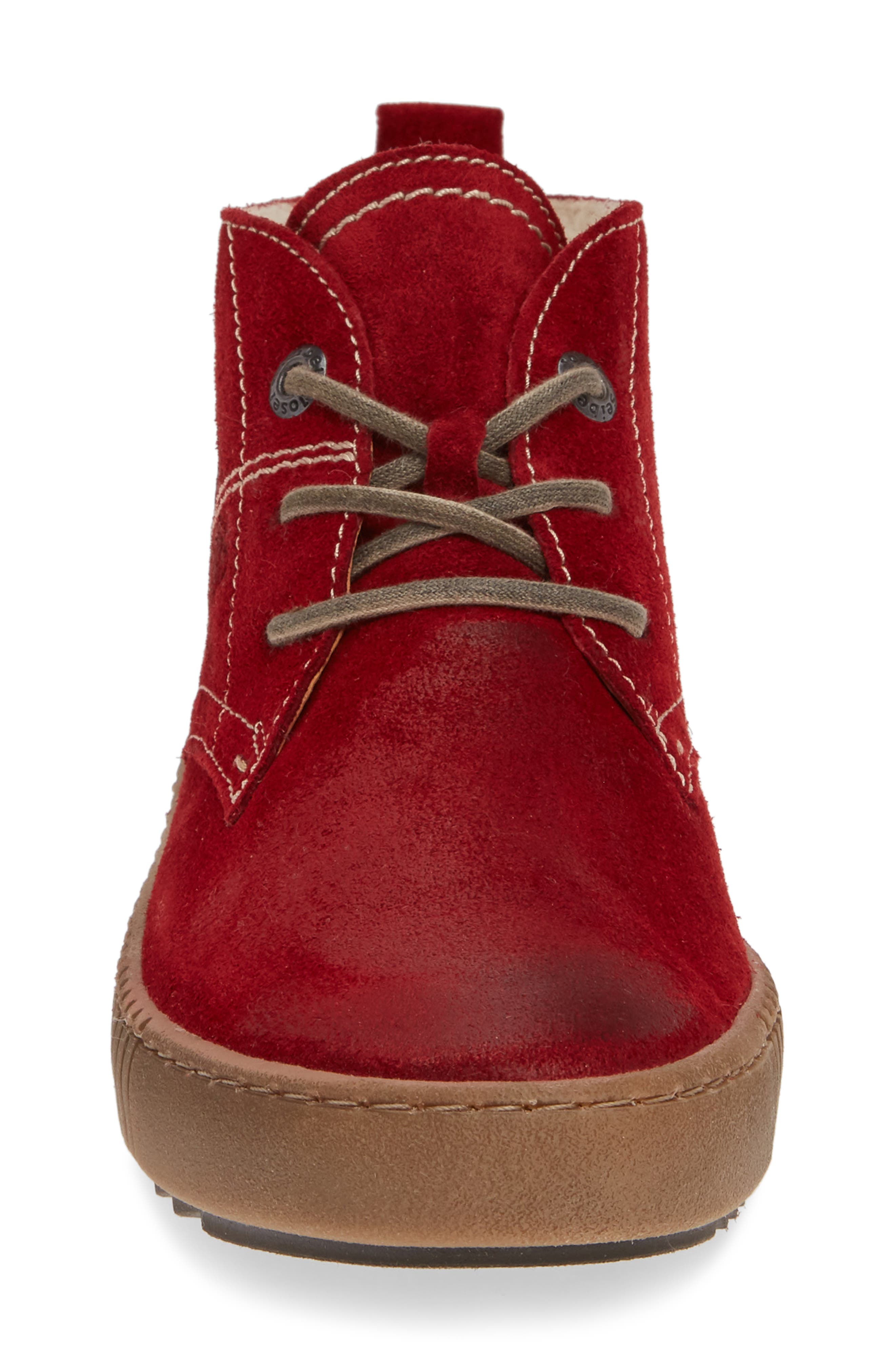 Josef Seibel Maren 02 Sneaker, Alternate, color, Red Suede