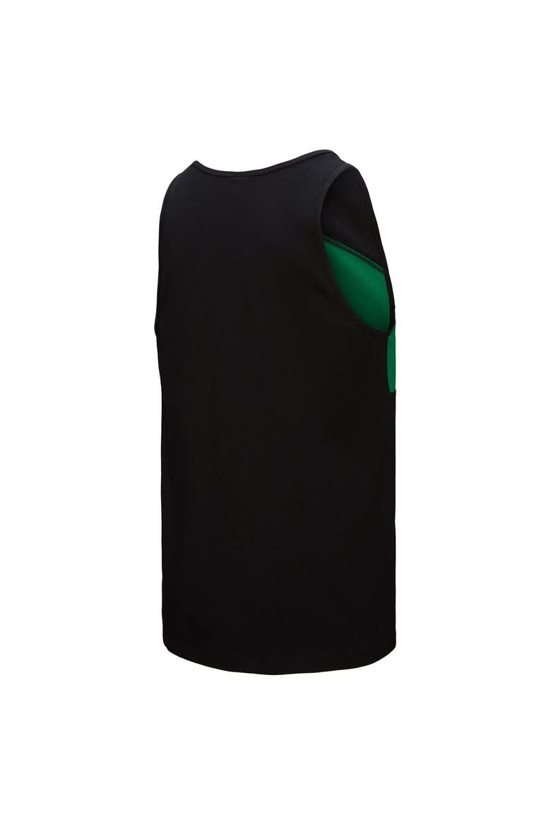 Men's Mitchell & Ness Black Philadelphia Eagles Retro Colorblock Tank Top, Alternate, color, Black