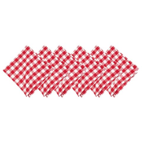 Ashford Red Cotton Napkin Machine Washable Set of 6