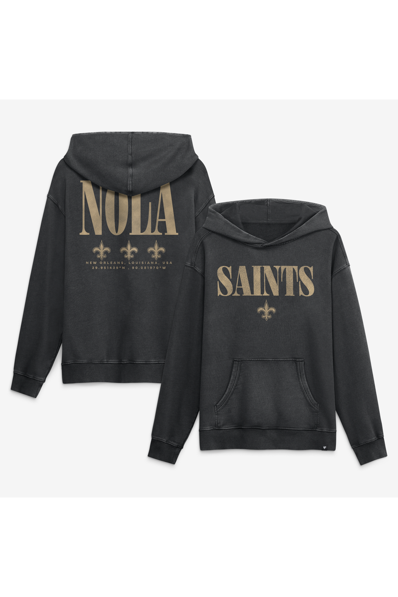 Men's Fanatics Black New Orleans Saints Relaxed Intense Rivalry French Terry Hoodie, Main, color, Black