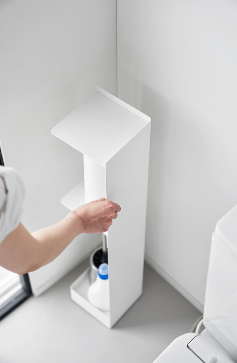 Yamazaki Rolling Bathroom Organizer, Alternate, color, White