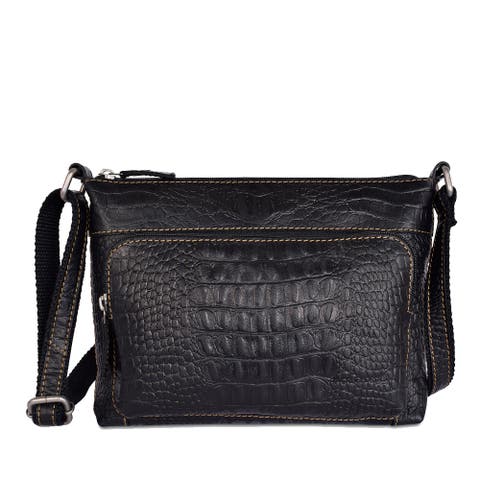 Hornback Croco Mini City Crossbody
