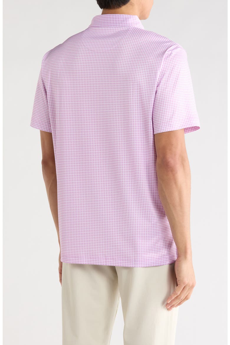 Short Sleeve Printed Polo, Alternate, color, PALE PANSY