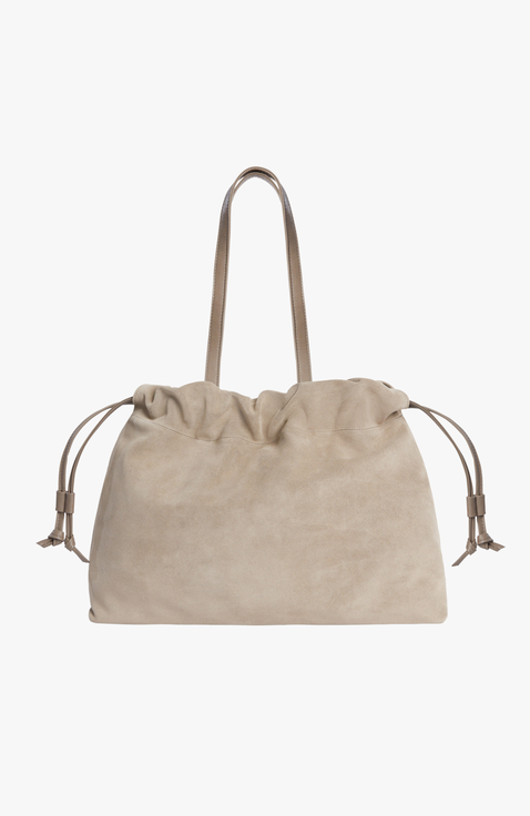 Asisi Large Suede Carryall Tote