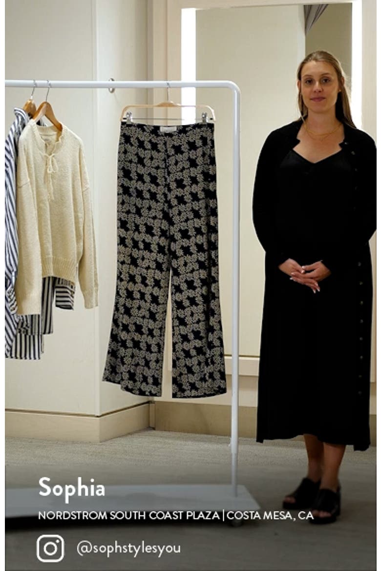 The Dance Floral Wide Leg Crop Pants video