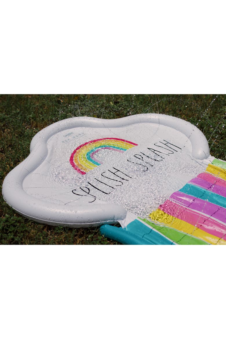 Splish Splash Rainbow Slide & Ride 16 Foot Water Slide Sprinkler, Alternate, color, Multicolored