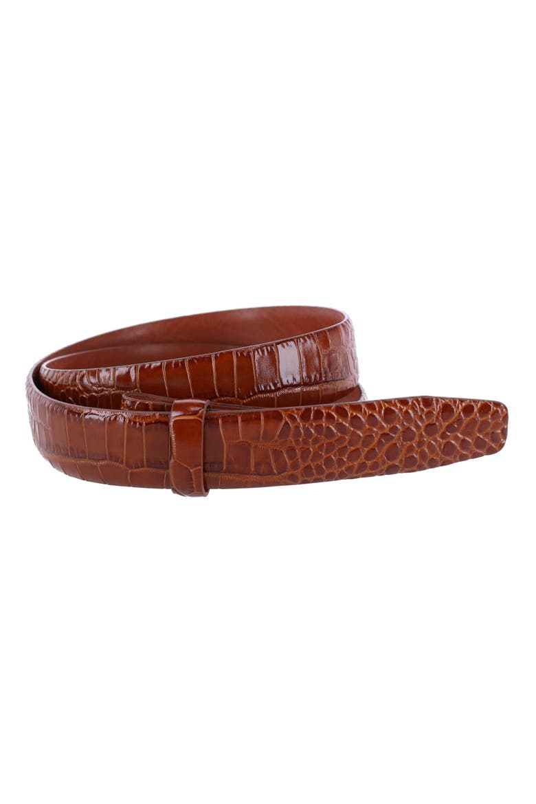 Gator Embossed 30mm Compression Belt Strap, Main, color, Chestnut