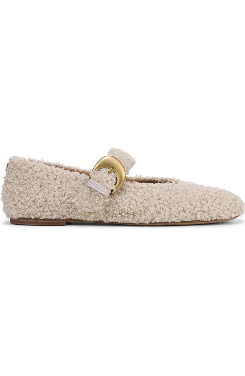 Circus NY by Sam Edelman Bella Faux Shearling Mary Jane Flat, Alternate, color, Natural