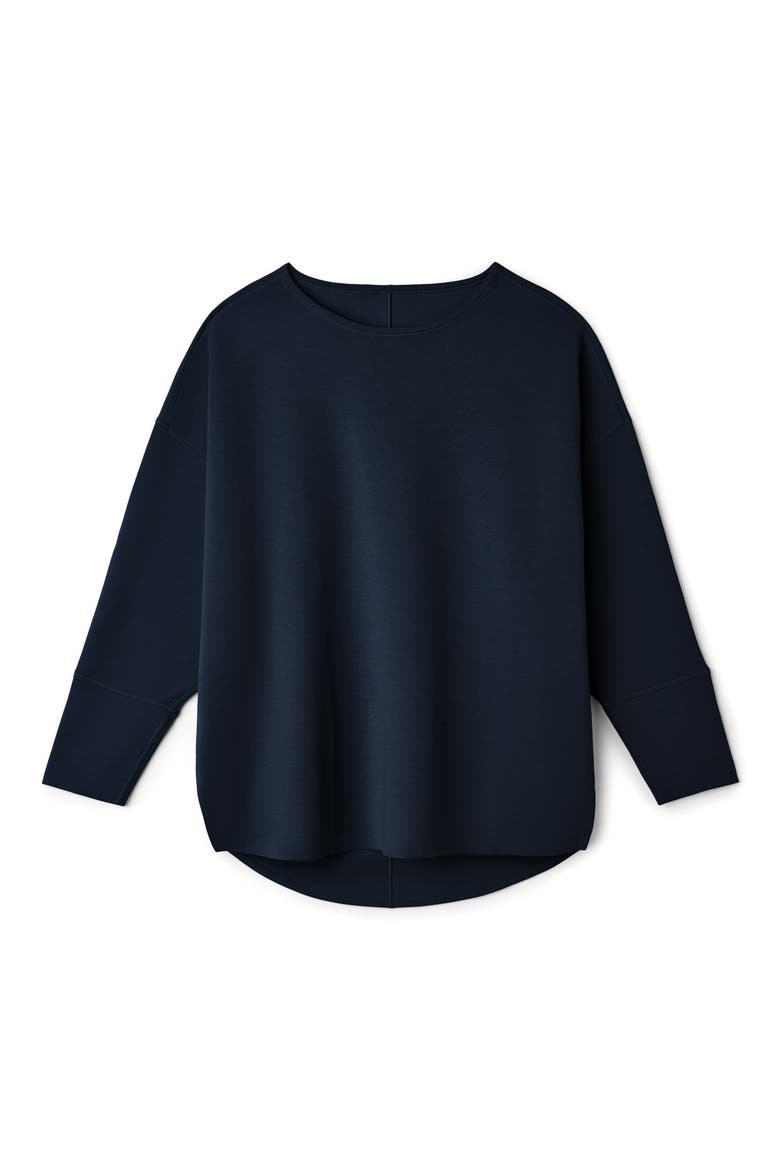 DreamGlow Pullover Sweatshirt, Alternate, color, NAVY BLUE