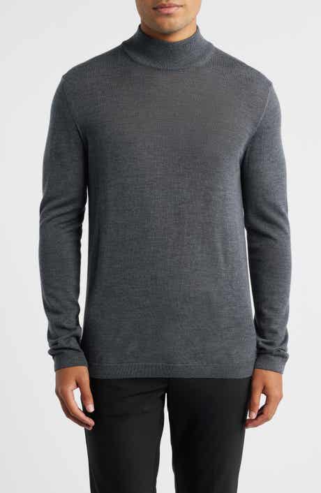 Jack Victor Mock Neck Wool & Silk Sweater