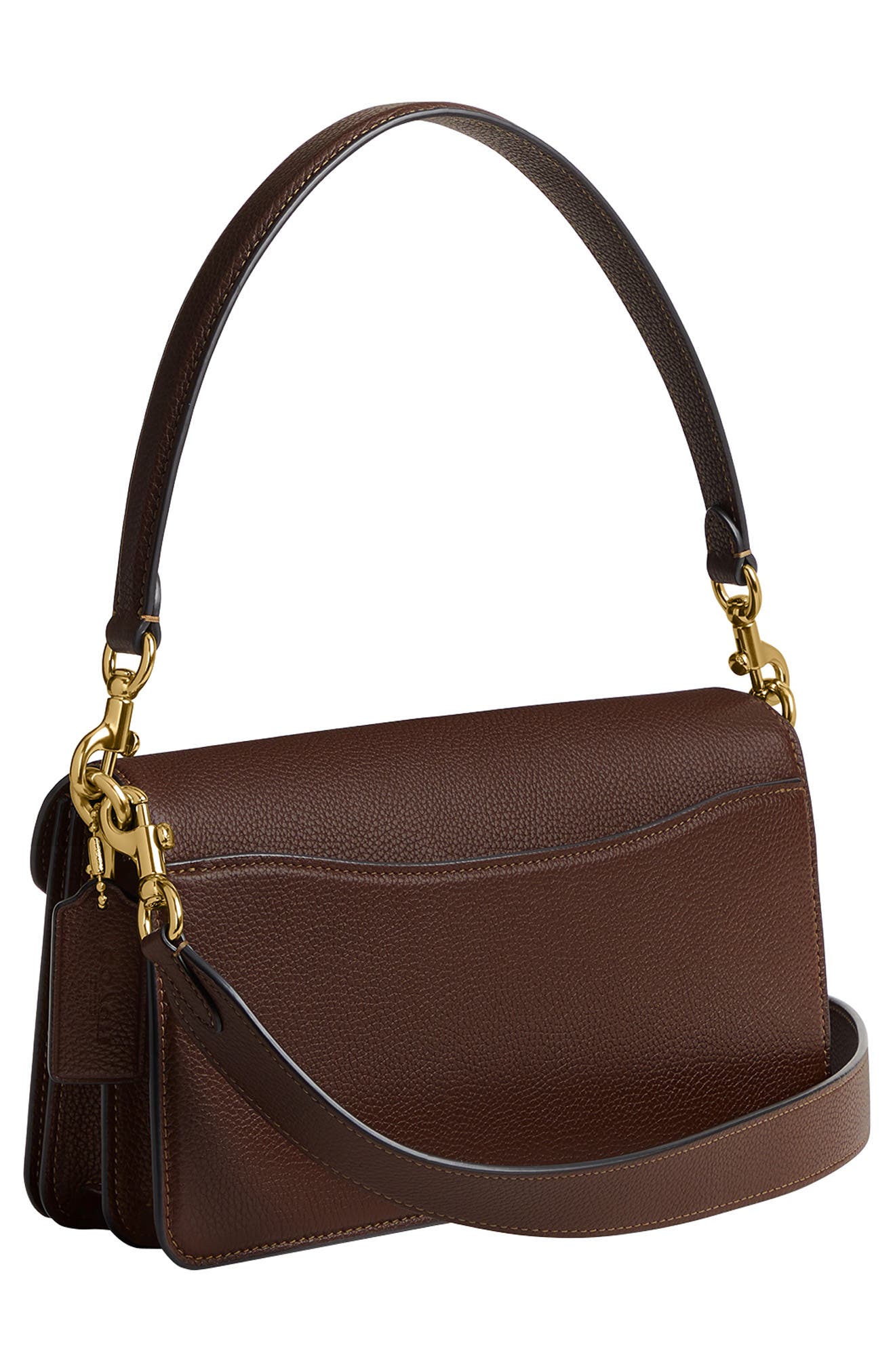 COACH Tabby 26 Leather Shoulder Bag, Alternate, color, Maple