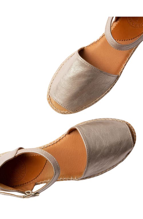 Penelope Chilvers Montserrat Ankle Strap Espadrille In Gray