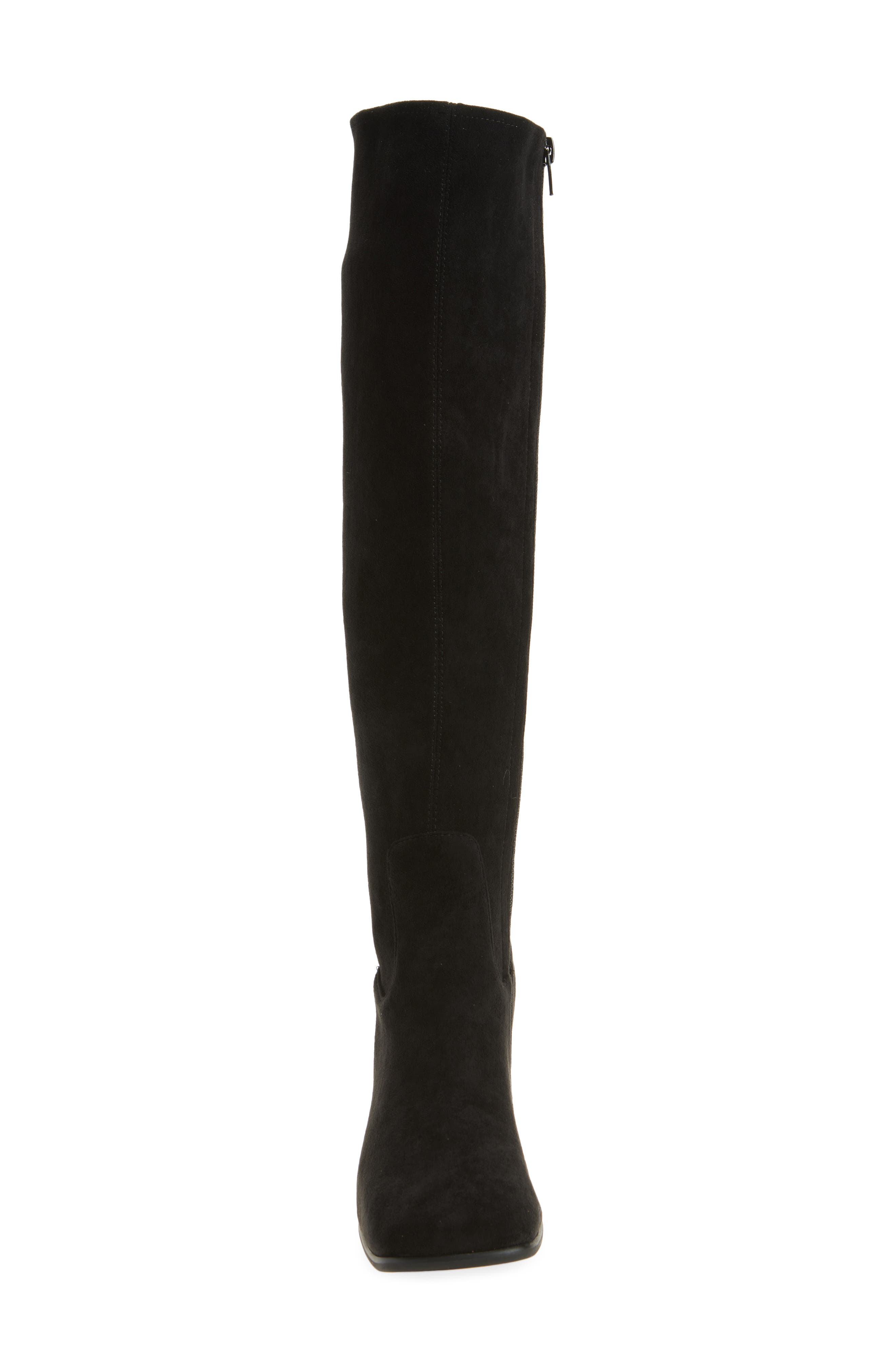 Jeffrey Campbell Hotlava Knee High Boot, Alternate, color, Black Suede