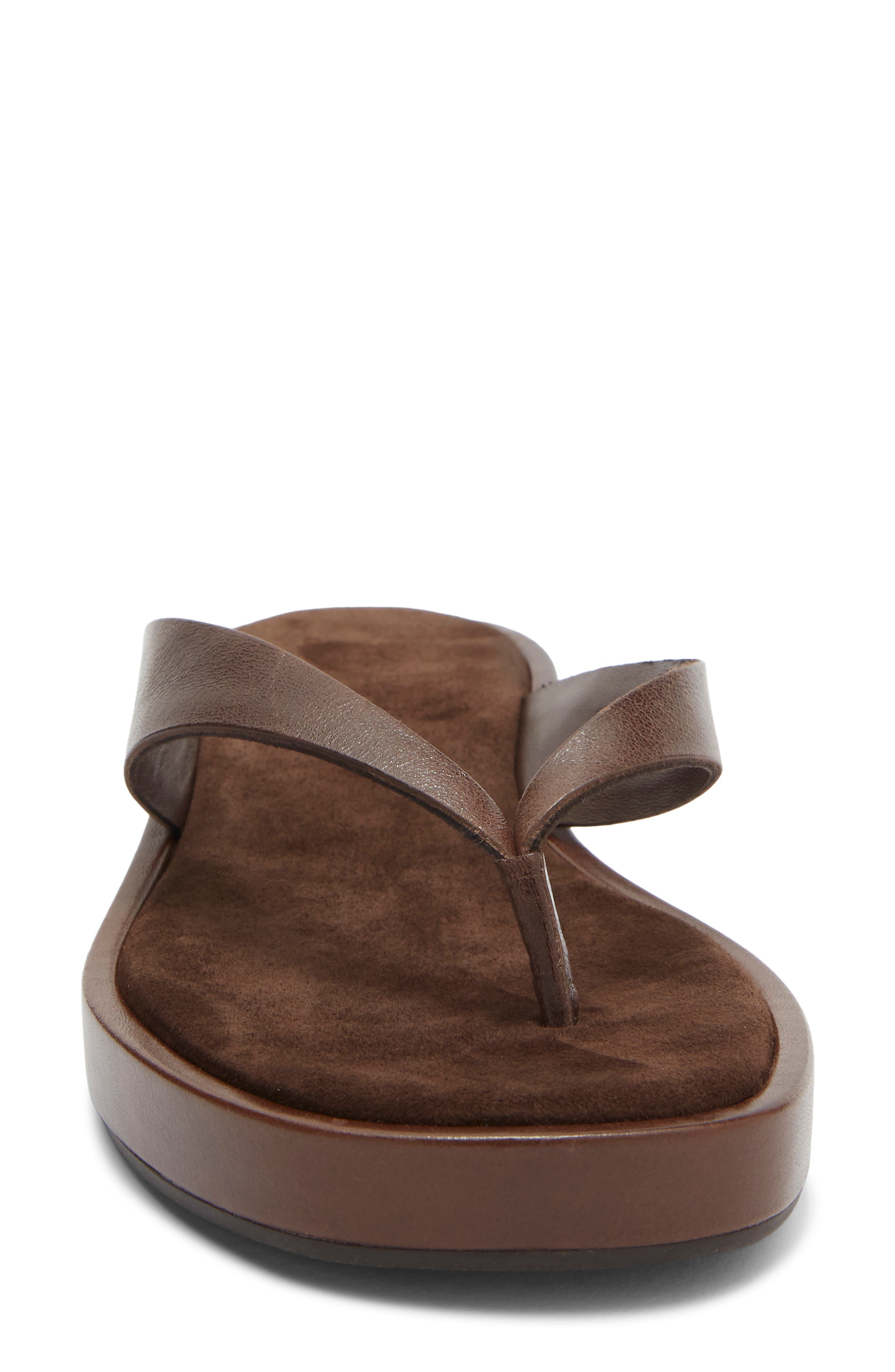 Kyra Platform Wedge Flip Flop, Alternate, color, CHOCOLATE VINTAGE