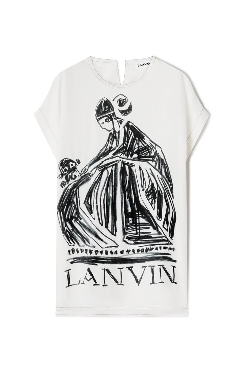 Lanvin White Mother And Daughter T-Shirt, Alternate, color, White