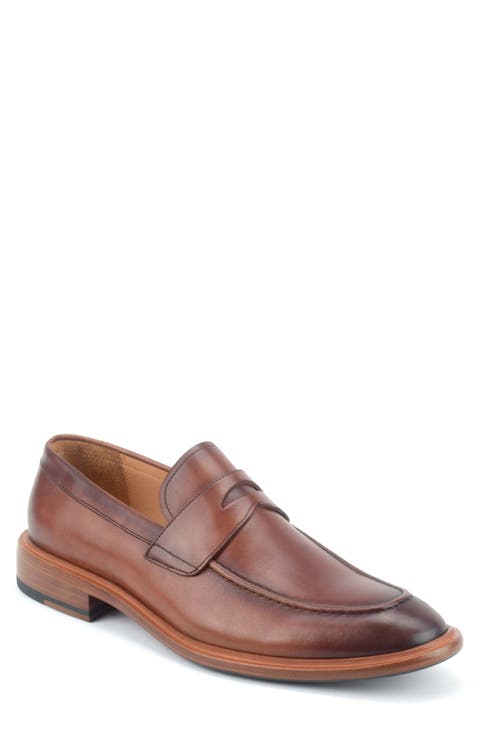 Savoy Apron Toe Penny Loafer (Men)