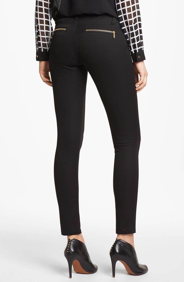 MICHAEL Michael Kors 'Rocker' Stretch Twill Skinny Pants, Alternate, color, 