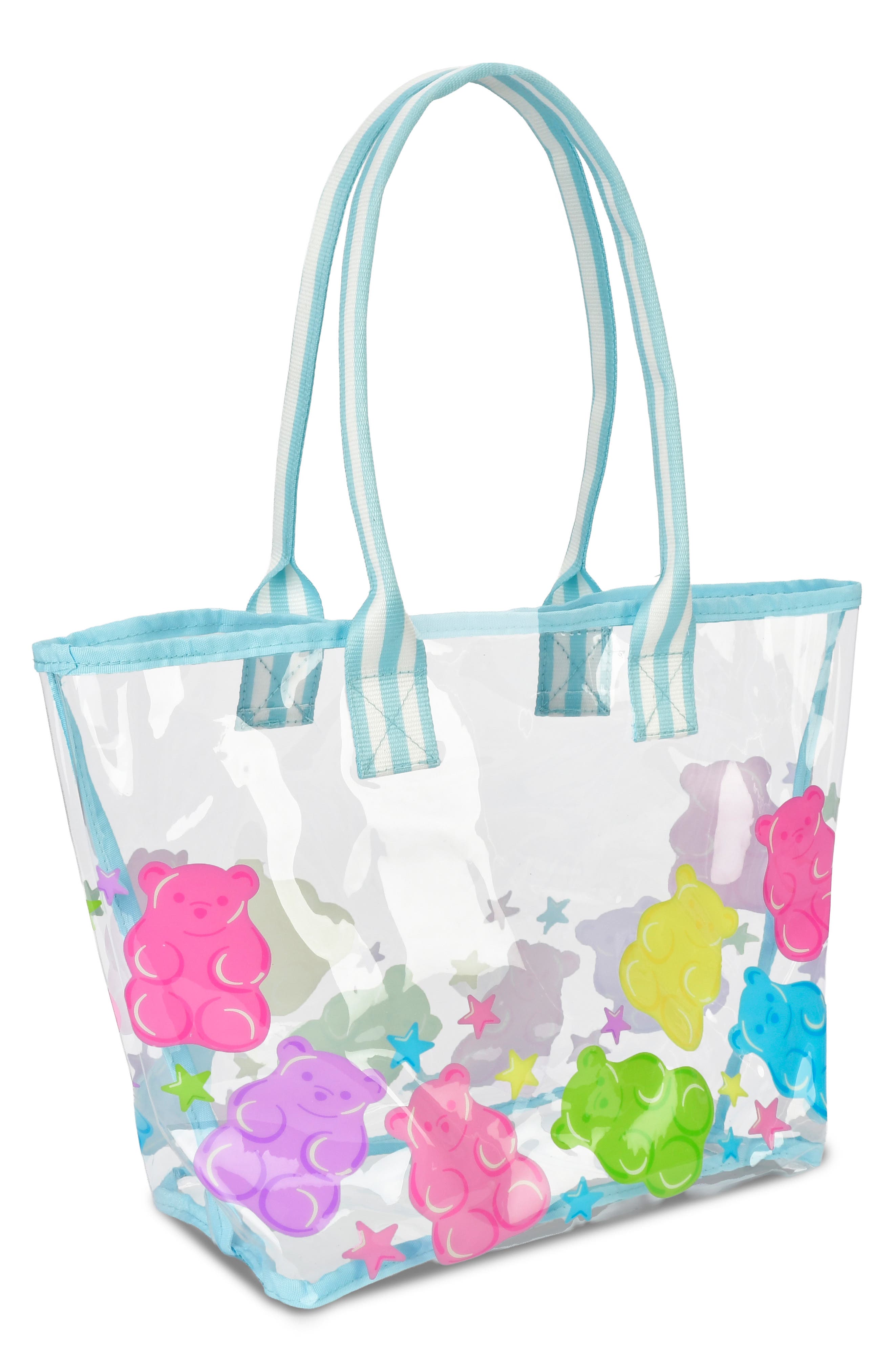 Iscream Kids' Yummy Gummy Clear Tote, Alternate, color, Blue Multi