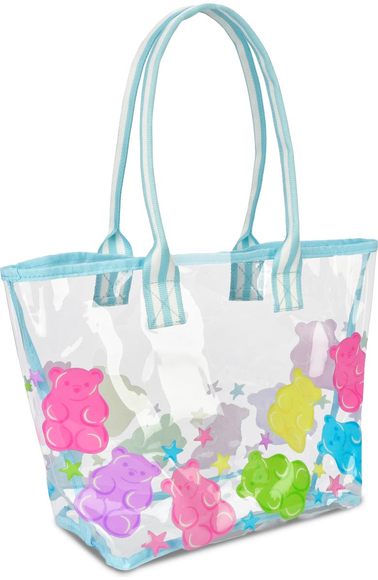 Iscream Kids' Yummy Gummy Clear Tote, Alternate, color, Blue Multi