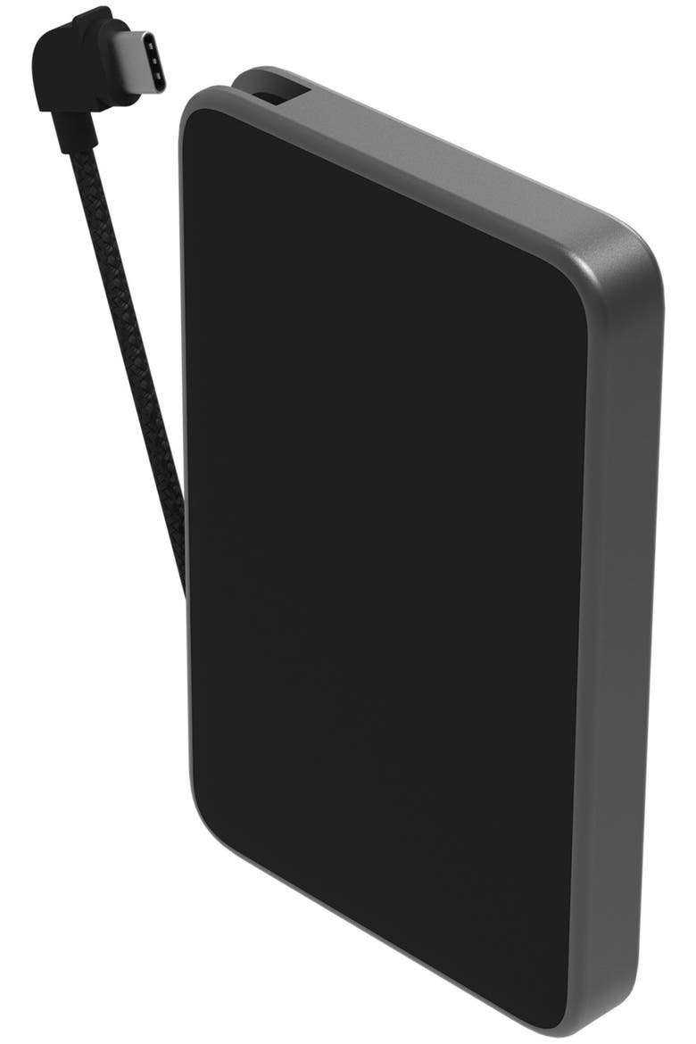 Powerstation Plus Mini (2024) 5,000 mAh Power Bank with Integrated Cable, Alternate, color, Black