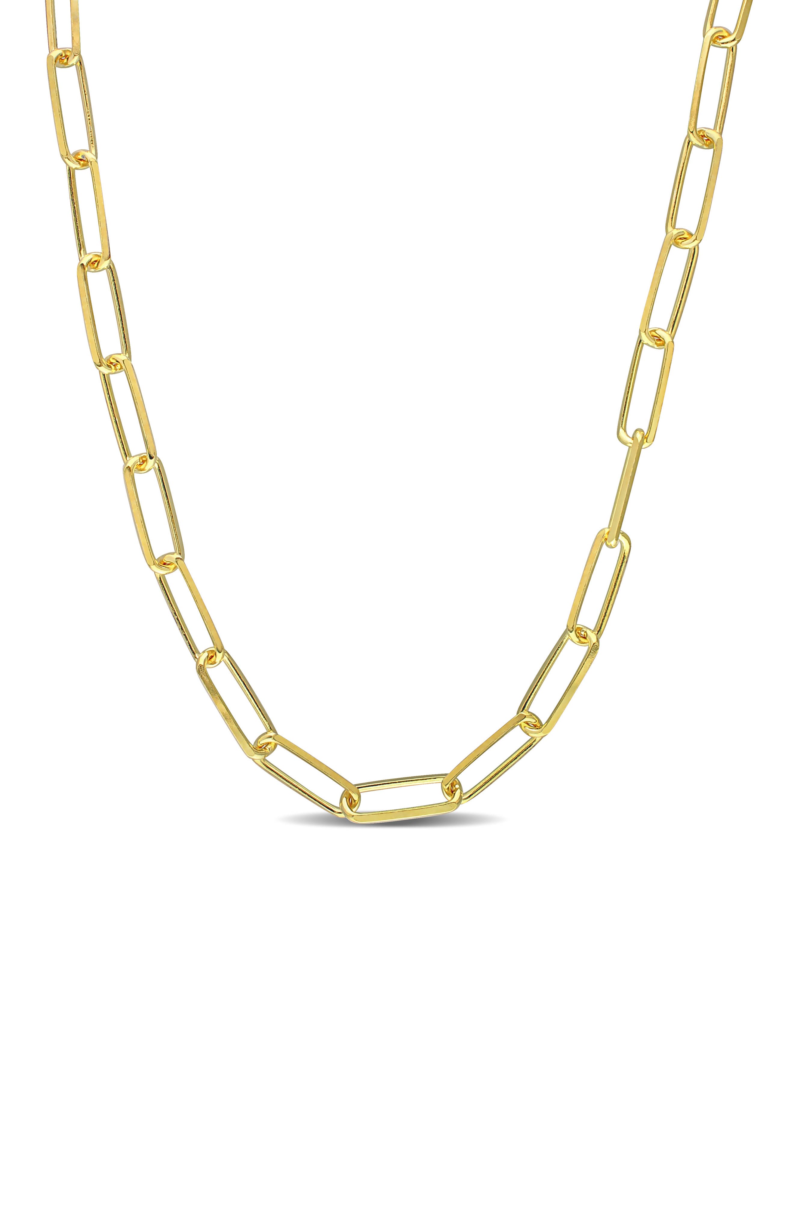 DELMAR Men's Paperclip Chain Necklace