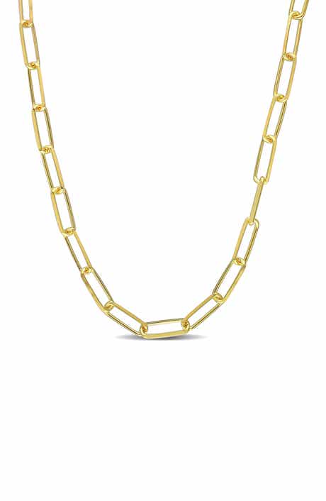 DELMAR Men's Paperclip Chain Necklace