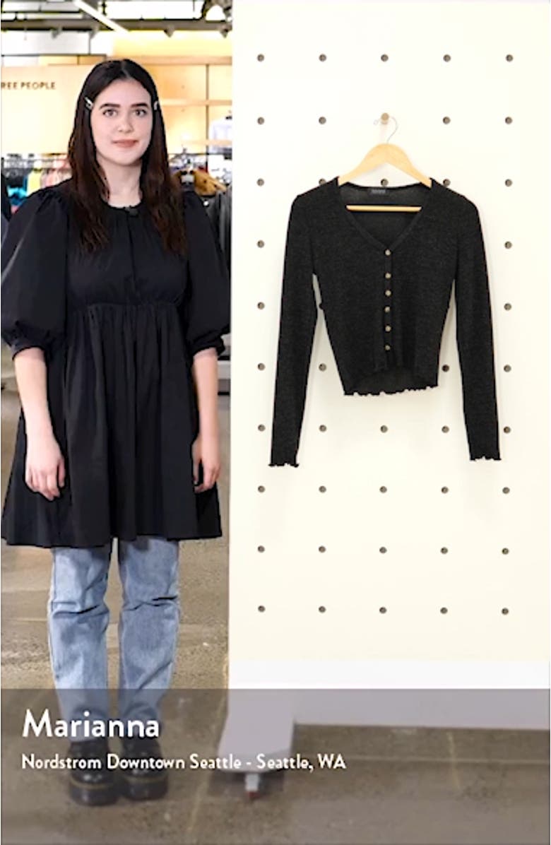 Crop Lettuce Edge Cardigan, sales video thumbnail