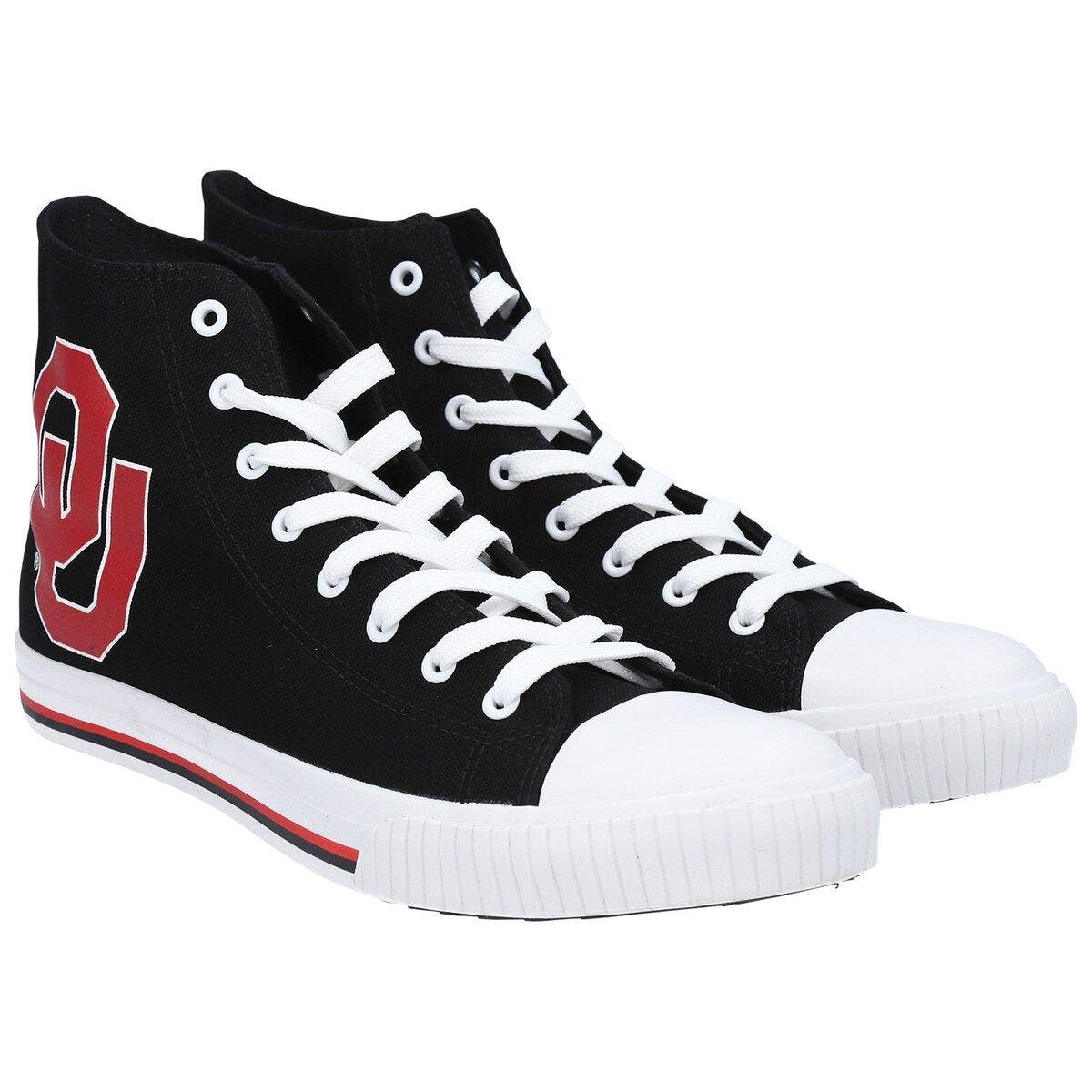 FOCO Men's FOCO Oklahoma Sooners Big Logo High Top Canvas Shoes, Main, color, 